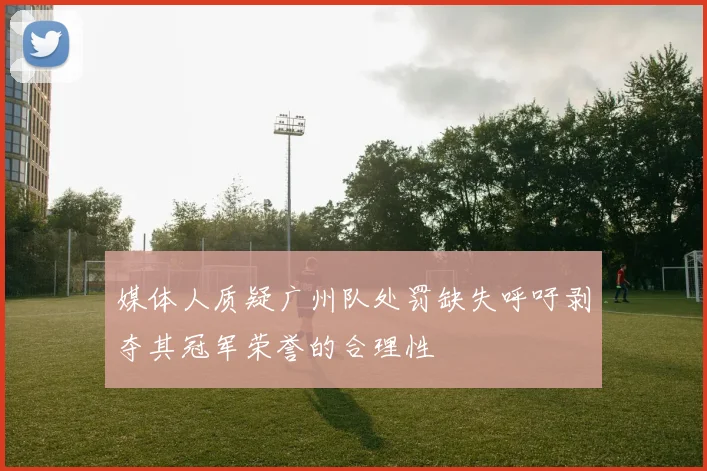 媒体人质疑广州队处罚缺失呼吁剥夺其冠军荣誉的合理性
